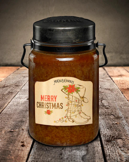 COWBOY CHRISTMAS Classic Jar Candle-26oz