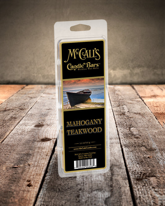 MAHOGANY TEAKWOOD Candle Bars-5.5 oz Pack